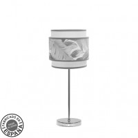 Distribuidor - Lâmpadas Diversas | Sobre Mesas Moderno | SOBREMESA CAMERUN 1XE14 CROMO/BLANCO/GRIS 45X18X18 CM Ref: 227971045